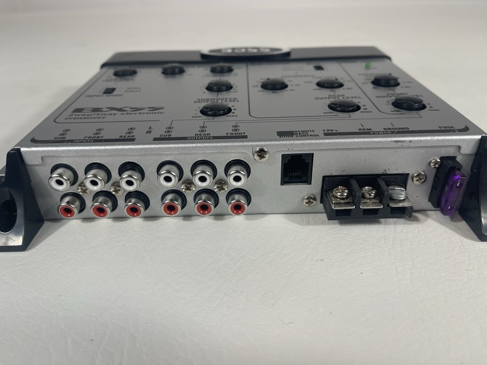 Boss Audio System BX55 2way/3way Electronic Crossover - Silver - Clean - Works