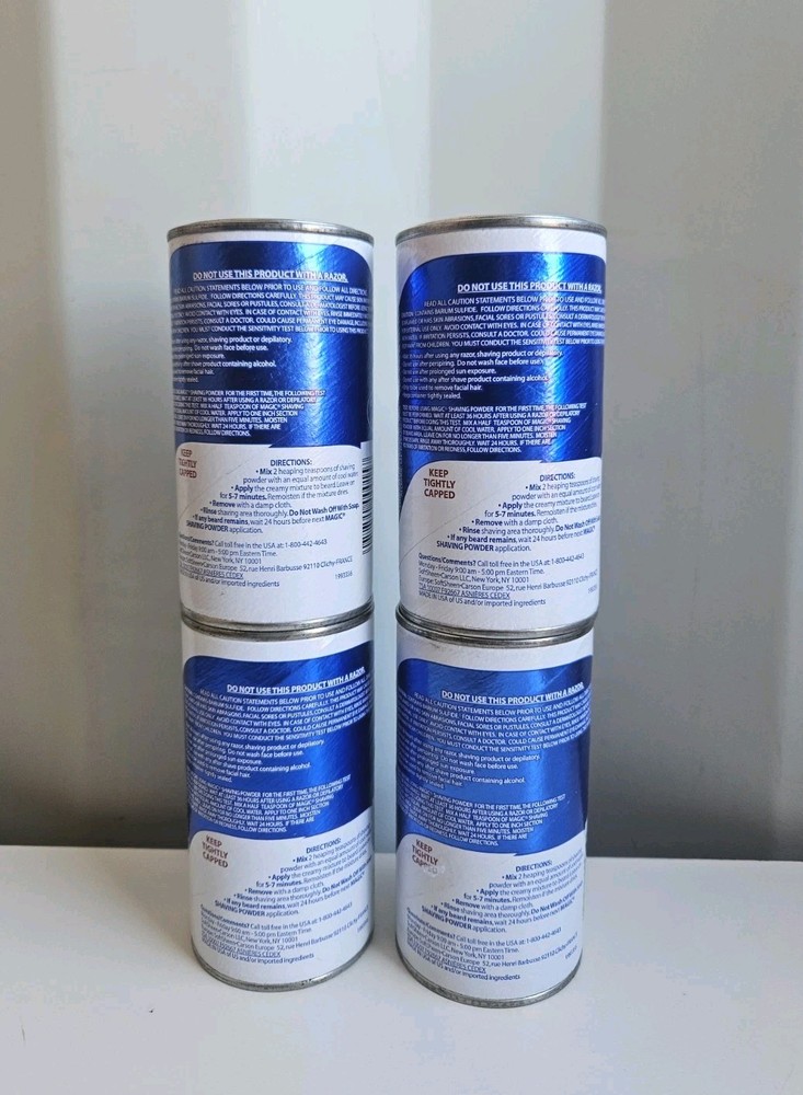 4 Softsheen-Carson Magic Shave Regular Strength Shaving Powder 5 oz
