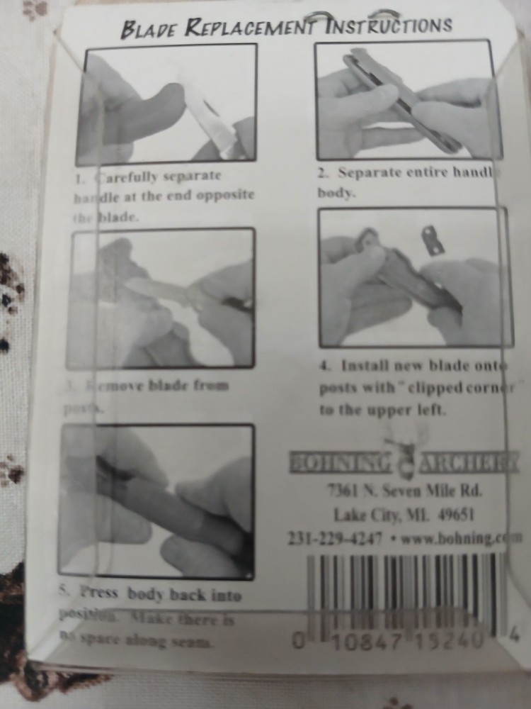 Bohning Archery vane stripper replacement blades (3)
