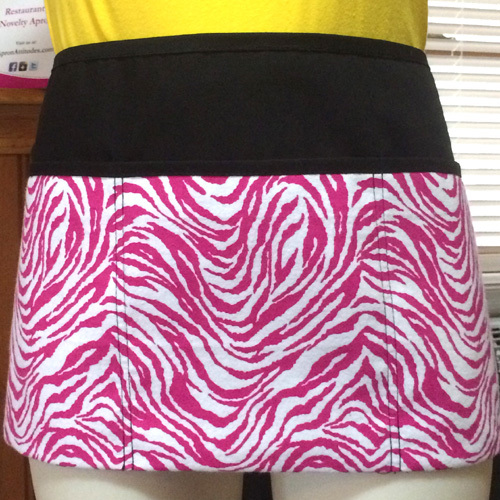 3 pocket waist aprons for servers assorted prints from solid to assorted prints