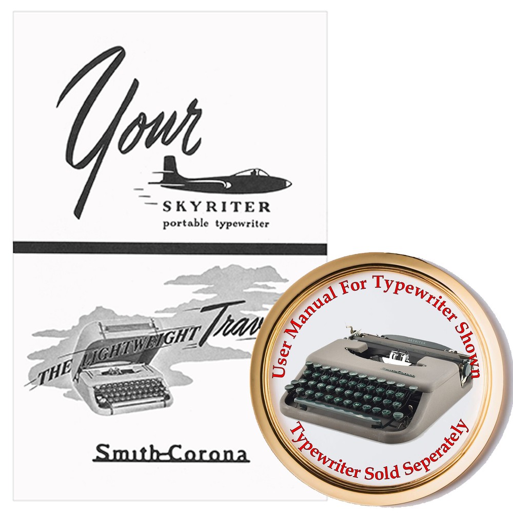 1950s Smith Corona Skyriter Typewriter User Instruction Owner's Manual Booklet