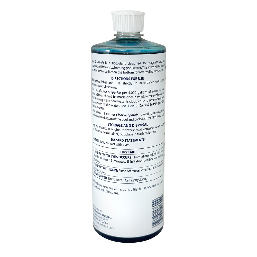 Pool Choice Clear and Sparkle Blue Pool Water Clarifier, 1-Quart, 2-Pack