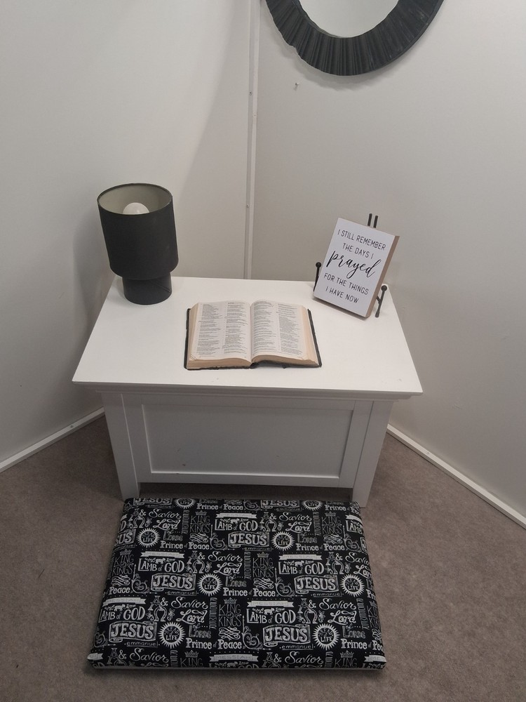 Prayer Altar Prayer Pad Cushion Knee Support Home Prayer Corner Setup