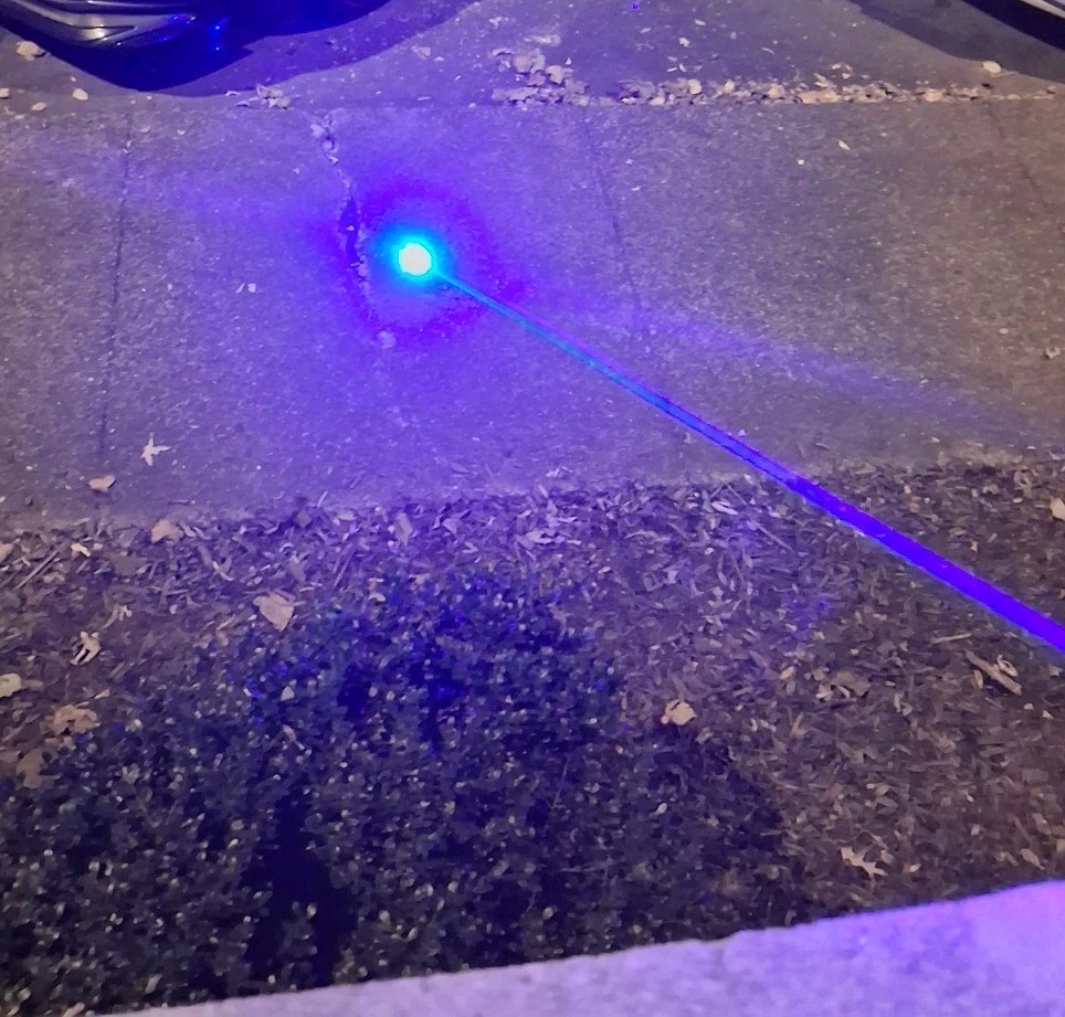 Chargable Battery Powered Powerful Laser Pointer | With Case And Design Caps