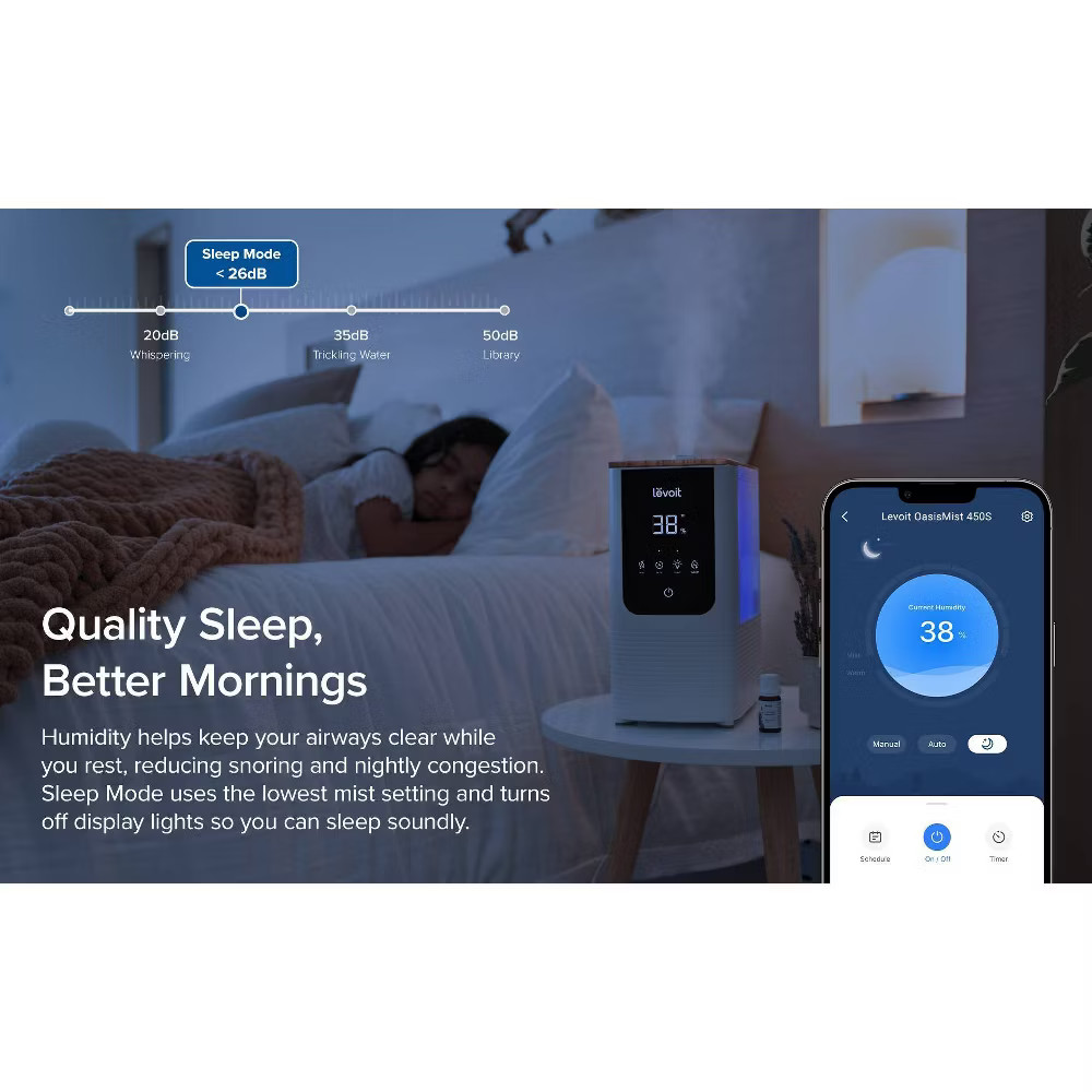 Levoit 4.5L Oasis Mist Smart Humidifier