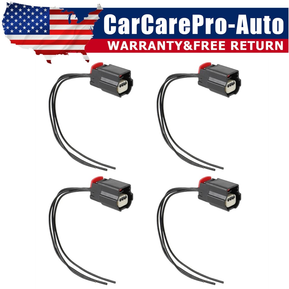 4PCS For Buick Chevrolet GMC Parking Assist Sensor Connector Plug Pigtail