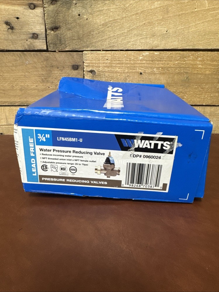 Watts 3/4 50psi Water Pressure Reducing Valve Lead (LFN45BM1-U)
