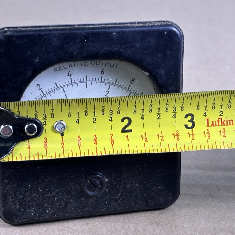 Weston Electrical Mod 301 Panel Meter Gauge Relative Output 0-8 & Microns 0-500