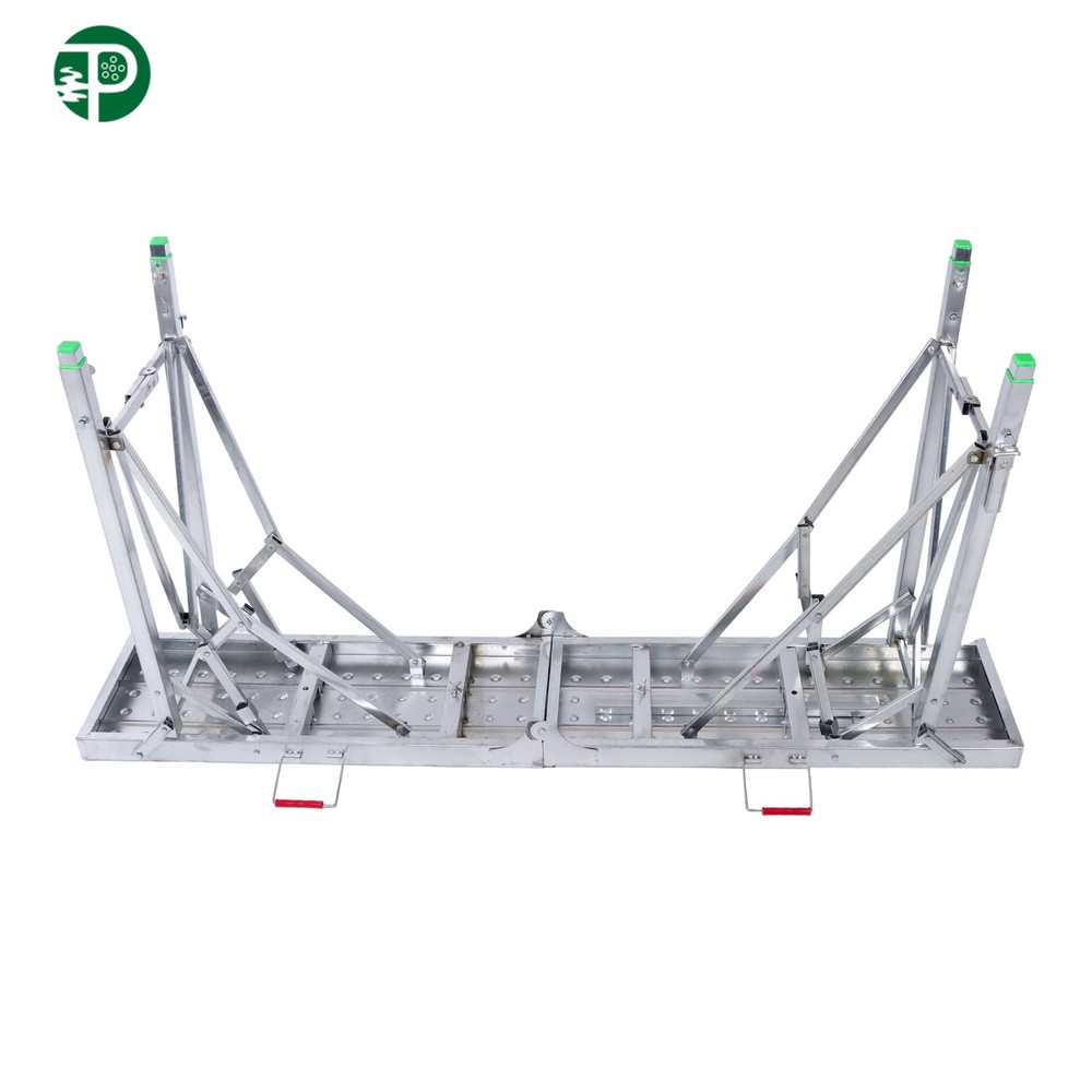 1.6m Portable Folding Scaffolding Platform Work Bench Scaffold Step Ladder NEW