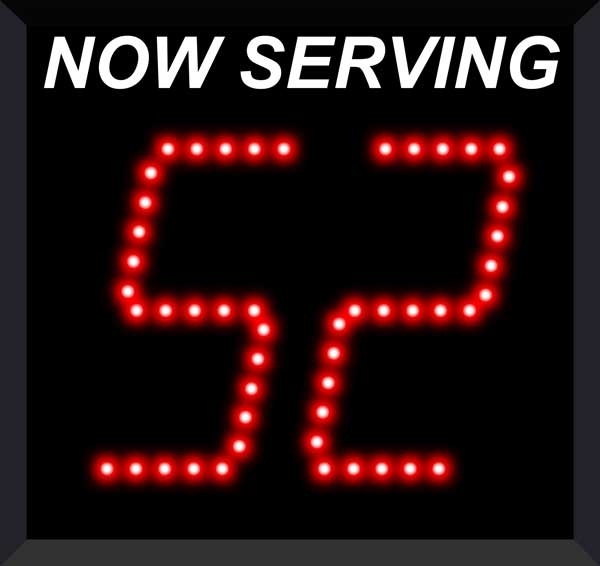 2-Digit Take A Number System with Counter Top Ticket Dispenser