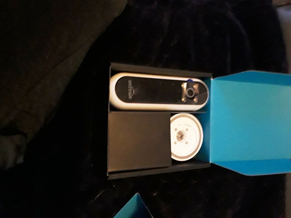 White.  Amazon.  Ecko Look.  Hands free video and secrity camera