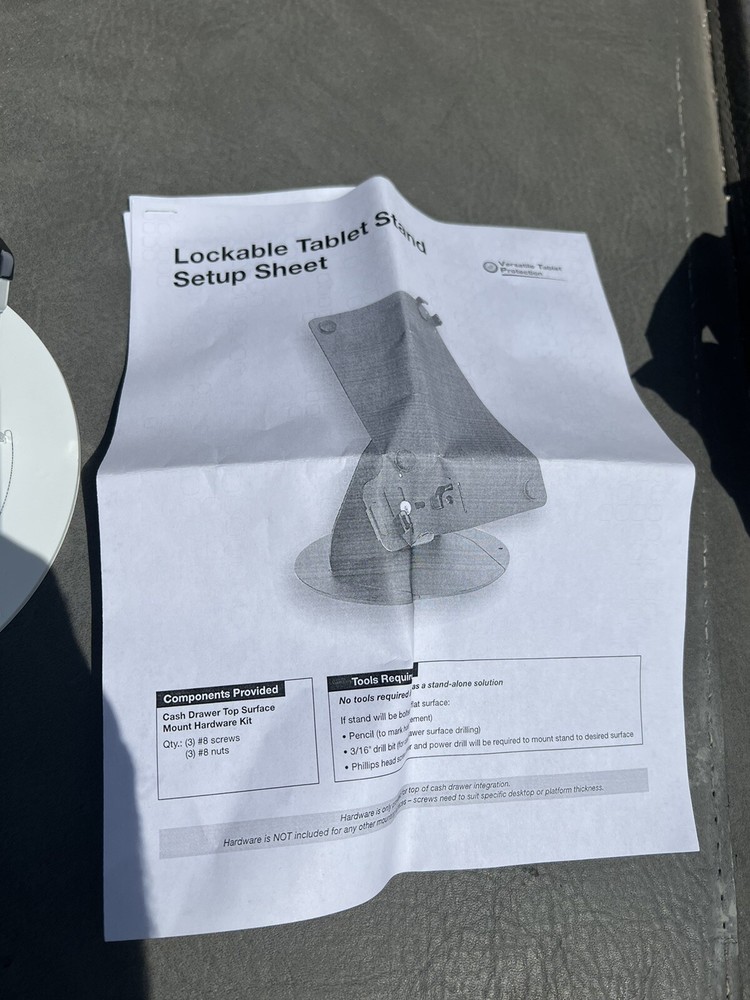 New Lockable Tablet POS Stand