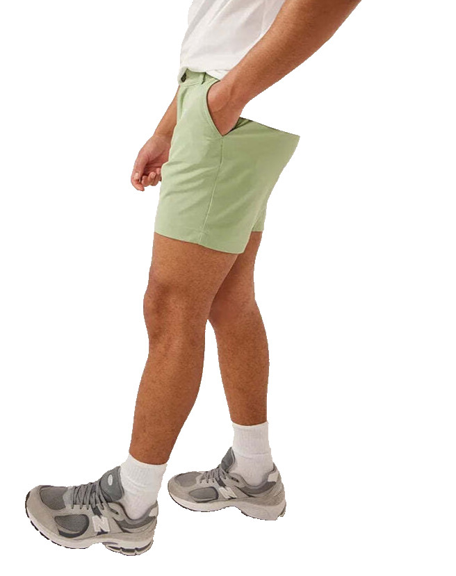 Chubbies Shorts The Basils Everywear 6" Performance Solid Green M Hidden Pocket