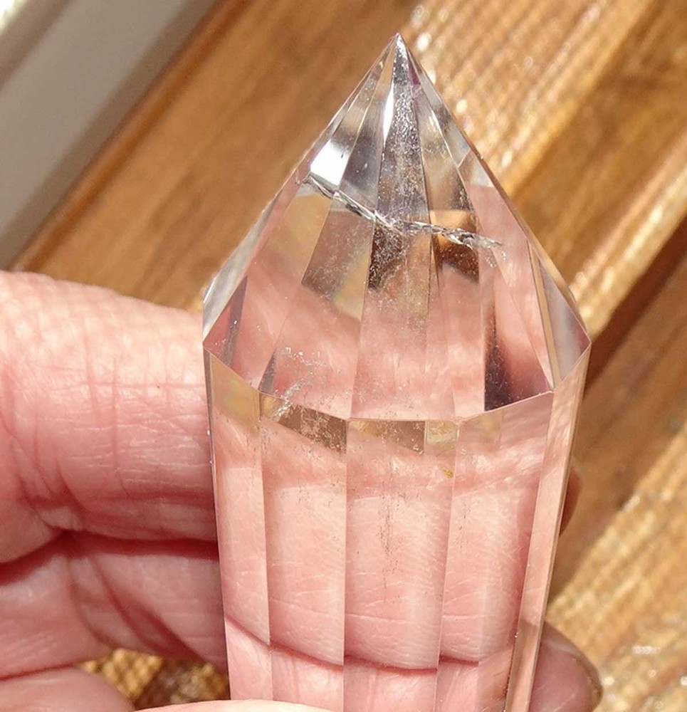 Clear Quartz Vogel 12-sided Crystal - v506
