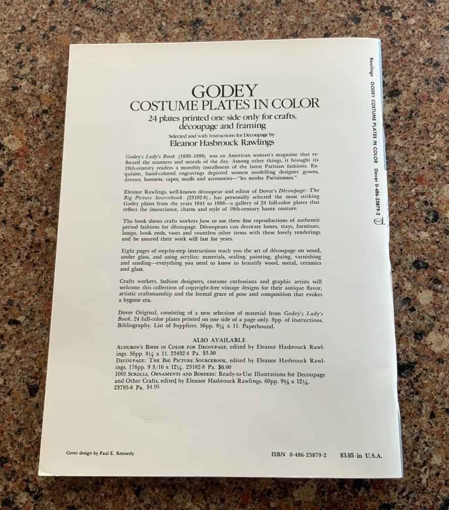 Godey Costume Plates in Color Paperback - Includes Extra Plates