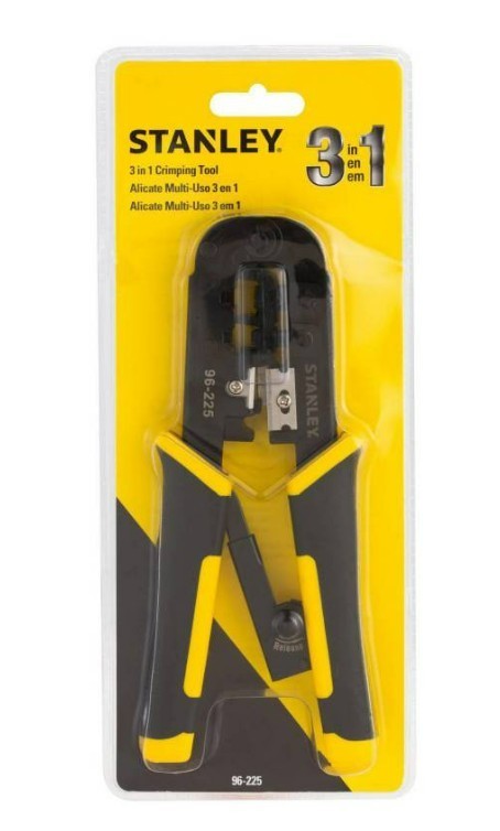 Stanley Adjustable Crimping Tool Stripper and Wire Crimper, 3-IN-1; 96-225