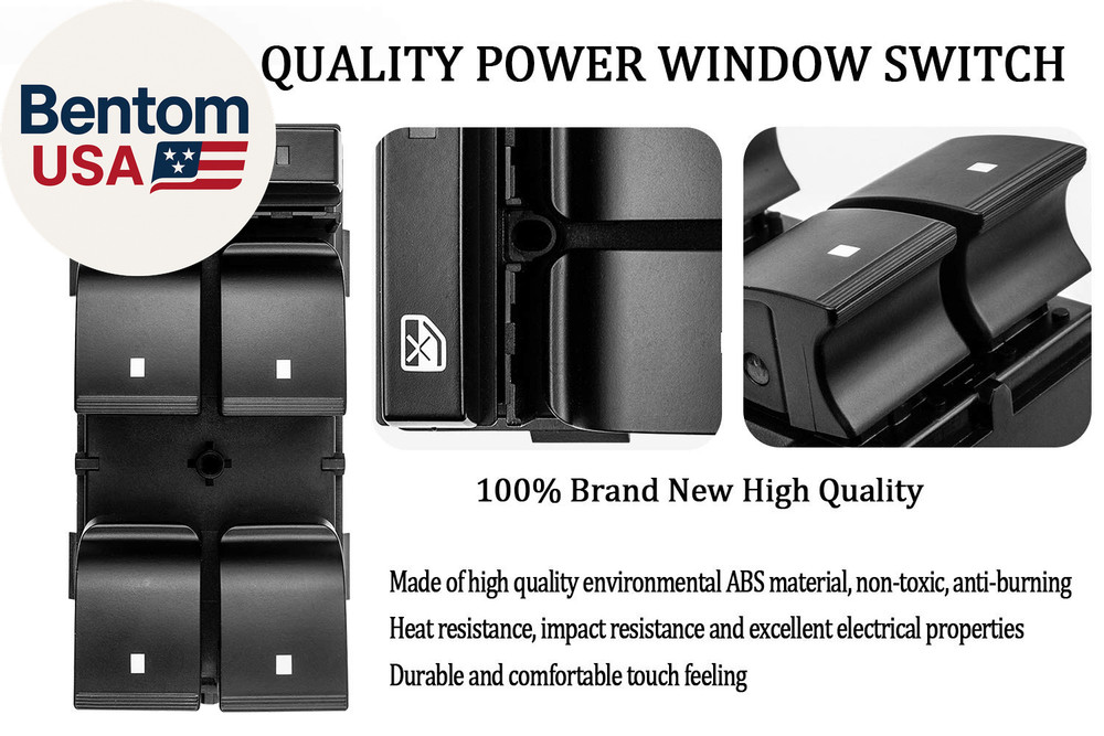 Master Power Window Switch Driver Side Compatible with 2007-2014 Chevrolet Silve