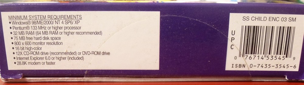 Software PC Simon & Schuster Children's Encyclopedia 2003 and Beyond NEW Box