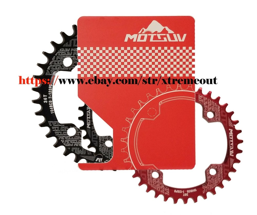 Single speed alloy crank chain ring replacement 104BCD Narrow Wide Pattern