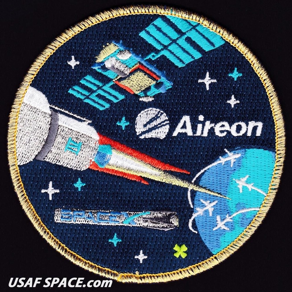 ORIGINAL Aireon -Iridium NEXT 4 - SPACEX FALCON 9 Launch SATELLITE Mission PATCH