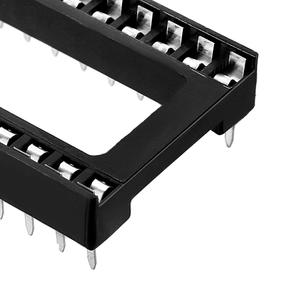25 PCS 2.54mm Pitch 7.6 Row Pitch IC Chip Socket Adapter