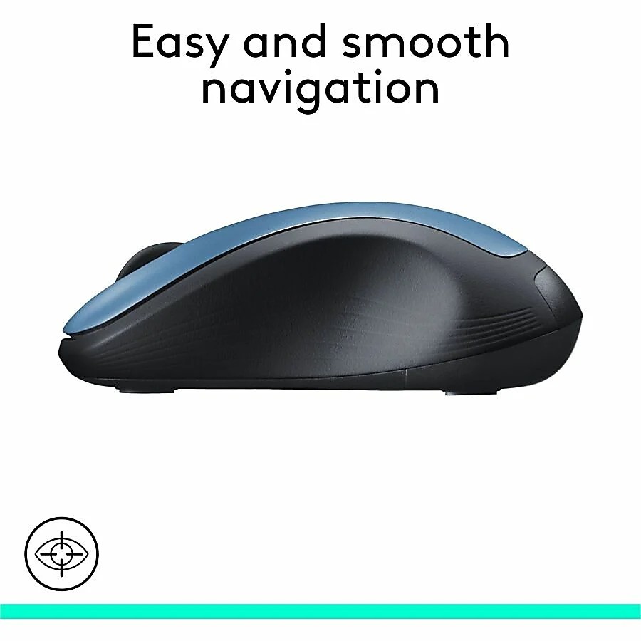 Logitech M310 Wireless Ambidextrous Optical Mouse Peacock Blue