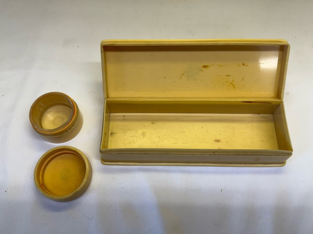Vtg Ivory Pyralin Vanity Set – 10 pc Mirror, Brush & Containers