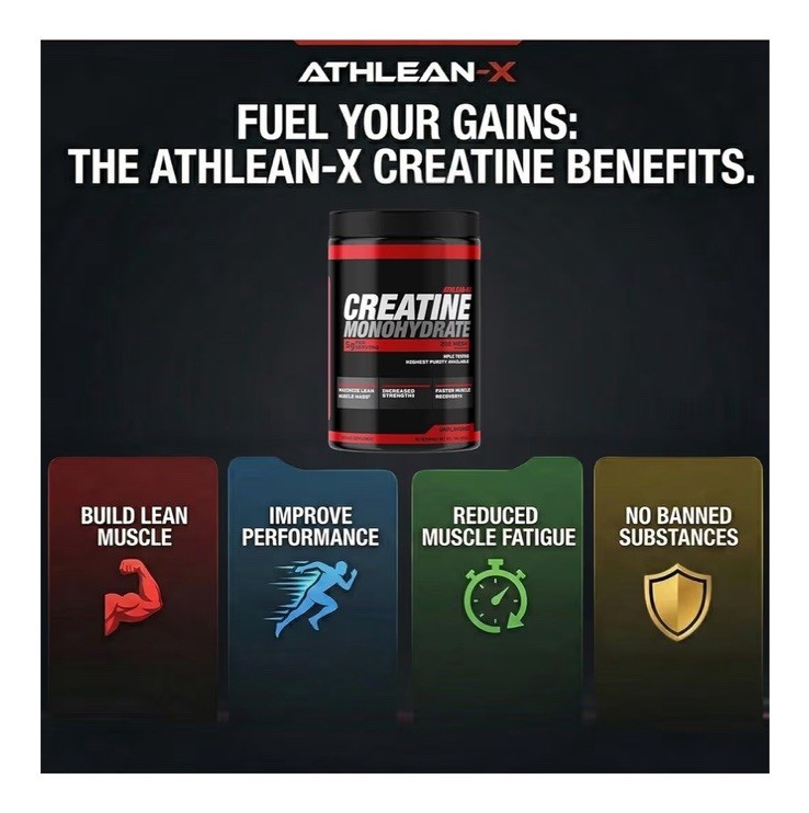 ATHLEAN-X Creatine Monohydrate Powder 1lb 90 Servings Unflavored New