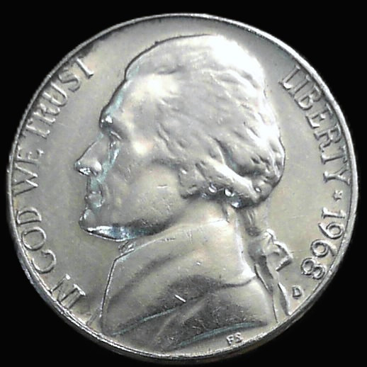 1968-D Jefferson Nickel