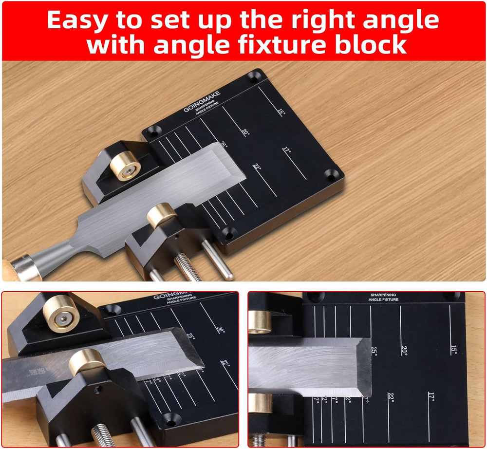 Honing Guide System Chisel Sharpening Kit for Woodworking Chisels and Planes 5/3