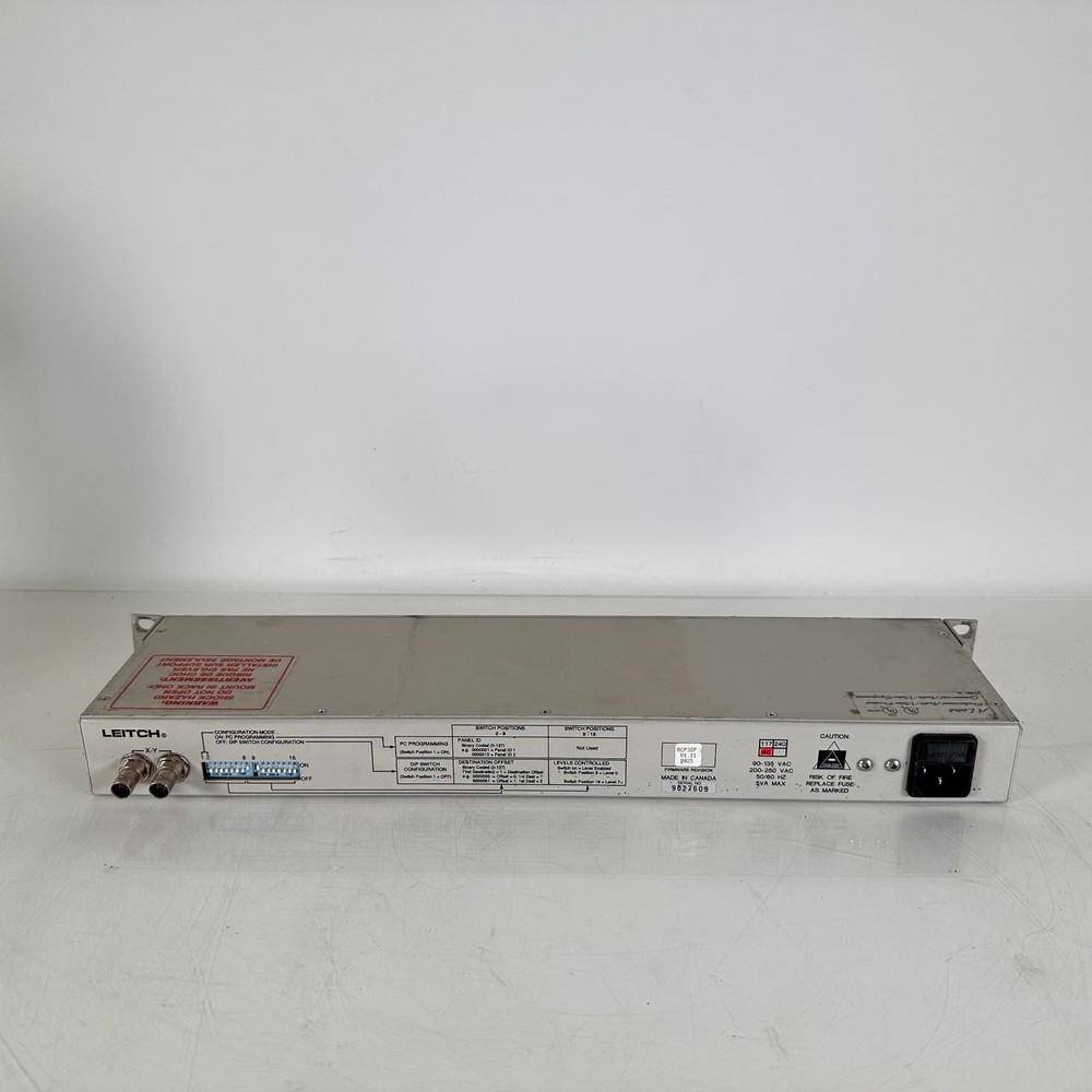 Leitch 8X1p Routing Switcher Video Switch Control