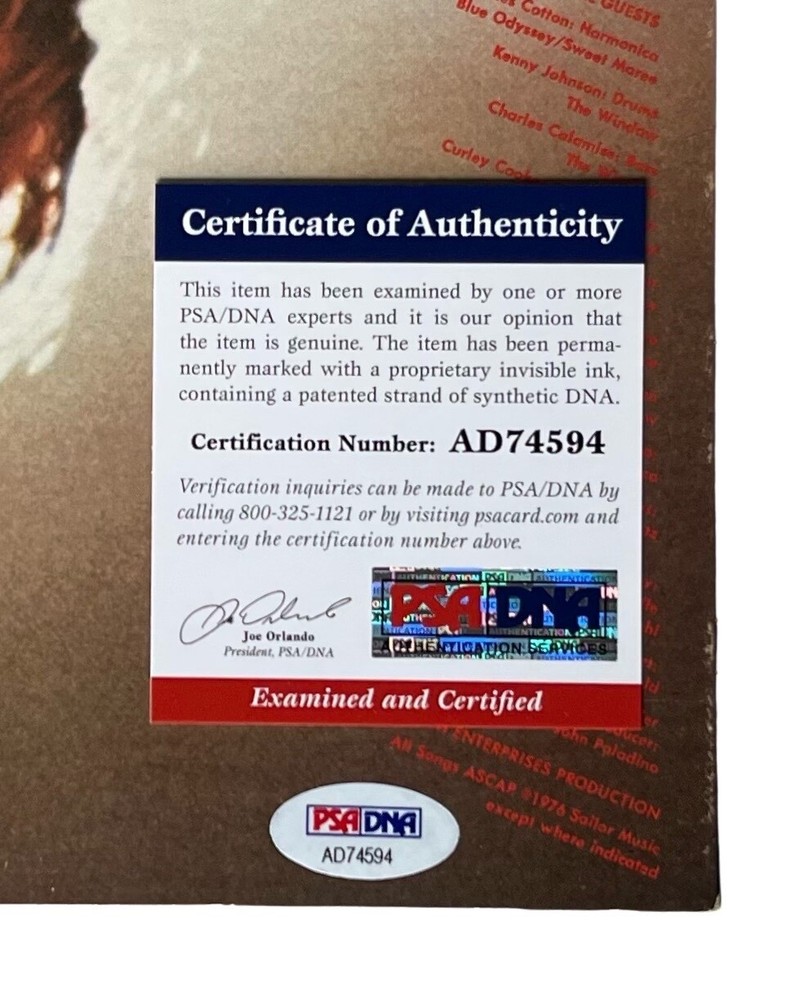 STEVE MILLER SIGNED FLY LIKE AN EAGLE VINYL RECORD PSA COA AD74594
