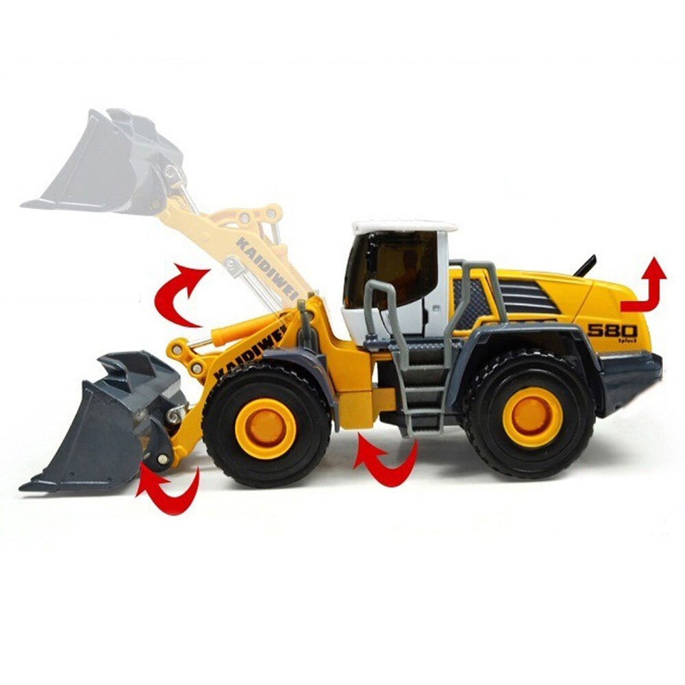 8.3" Loader Tractor Bulldozer Construction Vehicle Diecast Engineering Toys