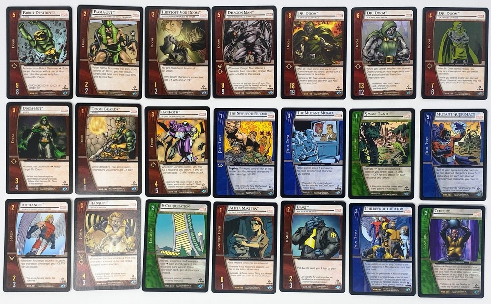 Upper Deck Vs System: Marvel Origins Near Complete Set 1st Edition (219/220)