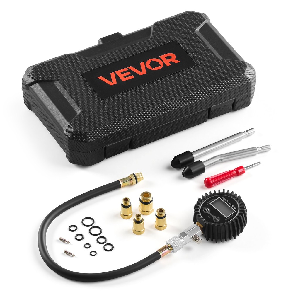 VEVOR Engine Cylinder Compression Tester Kit 10-200PSI for Automotive Motorcycle