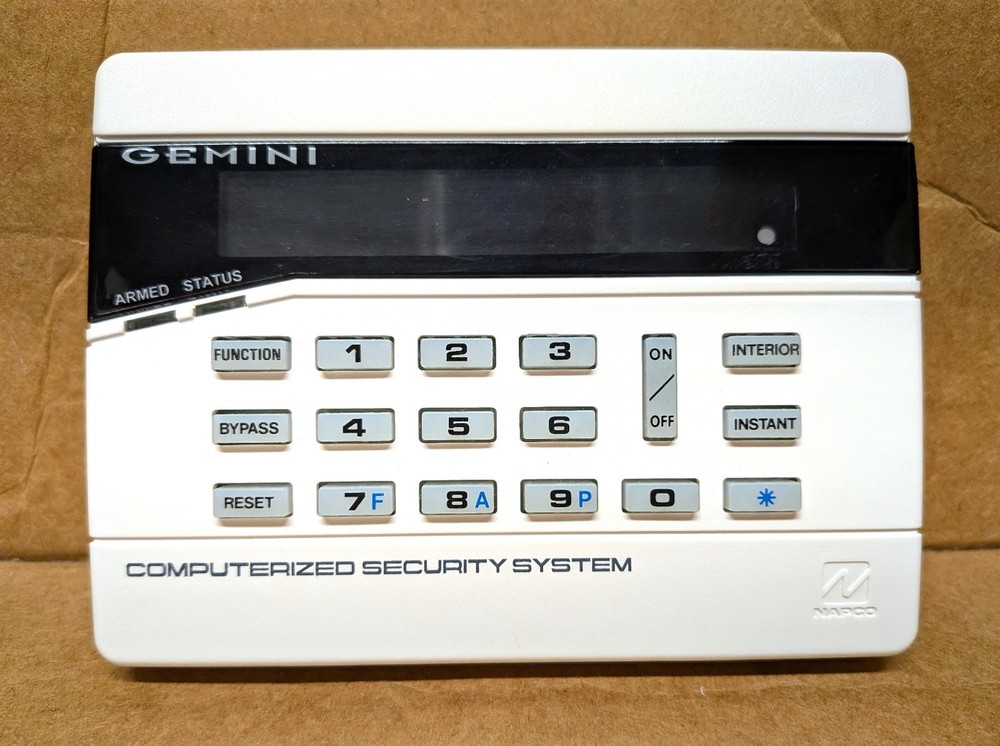 NAPCO GEMINI GEM-RP8 SECURITY SYSTEM DESIGNER KEYPAD