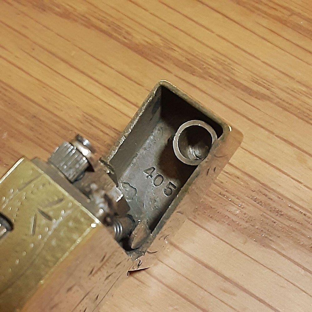 Working Oil Lighter gold Brass without Box