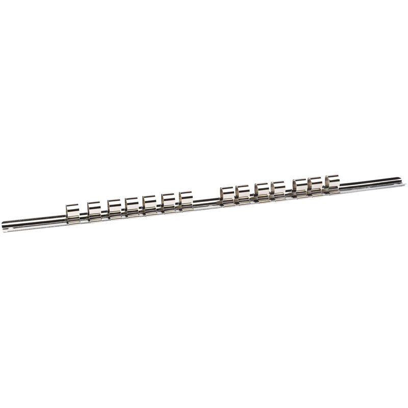 Draper 1/2" Drive Socket Rail Retaining Bar with 14 Clips 400mm 50583