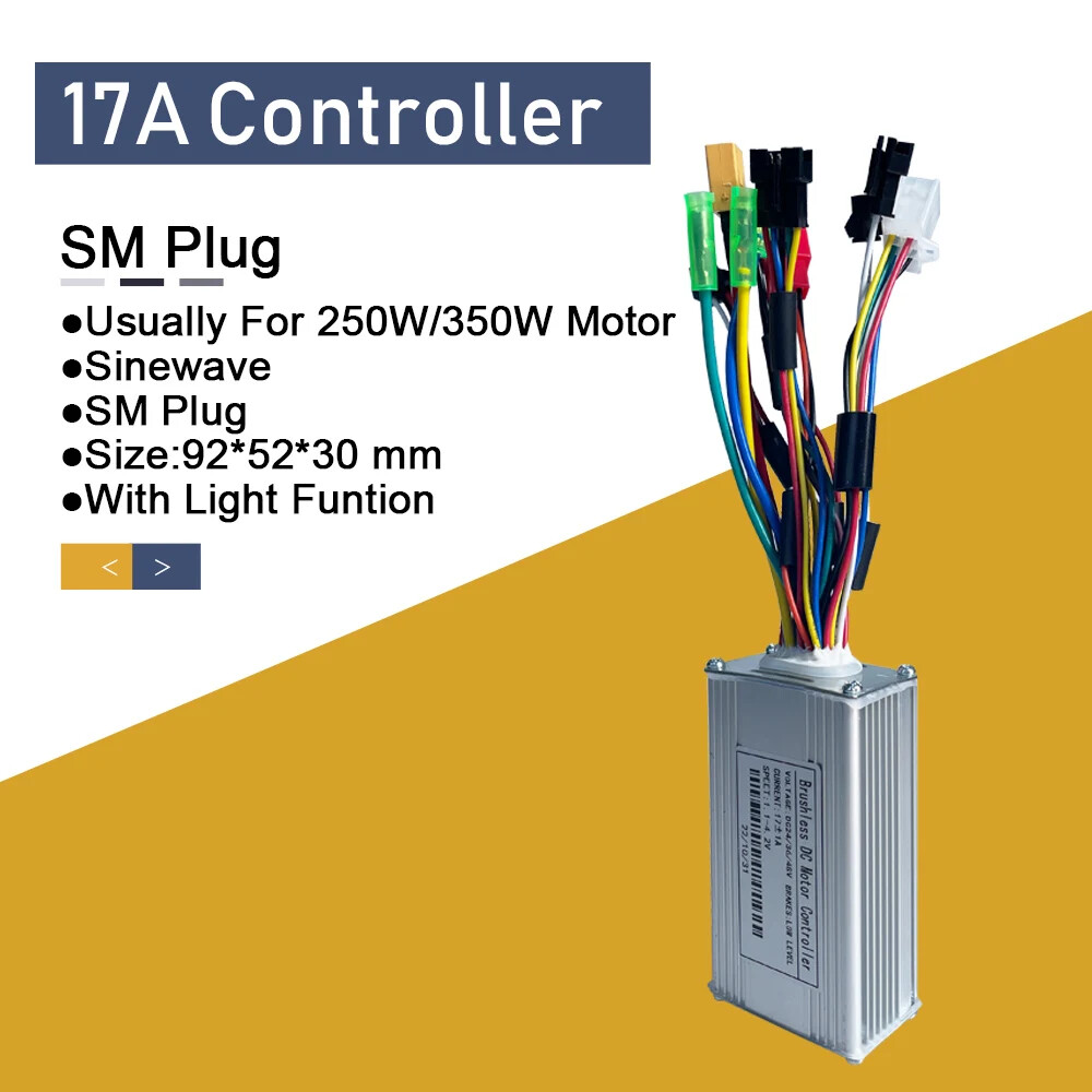 Ebike 36V/48V Controller 17A 26A 30A Three-Mode Sine Wave with LCD UKC1 Display