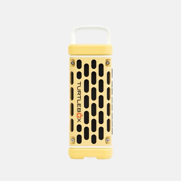 Turtlebox Waterproof Outdoor Boombox Speaker Yellow