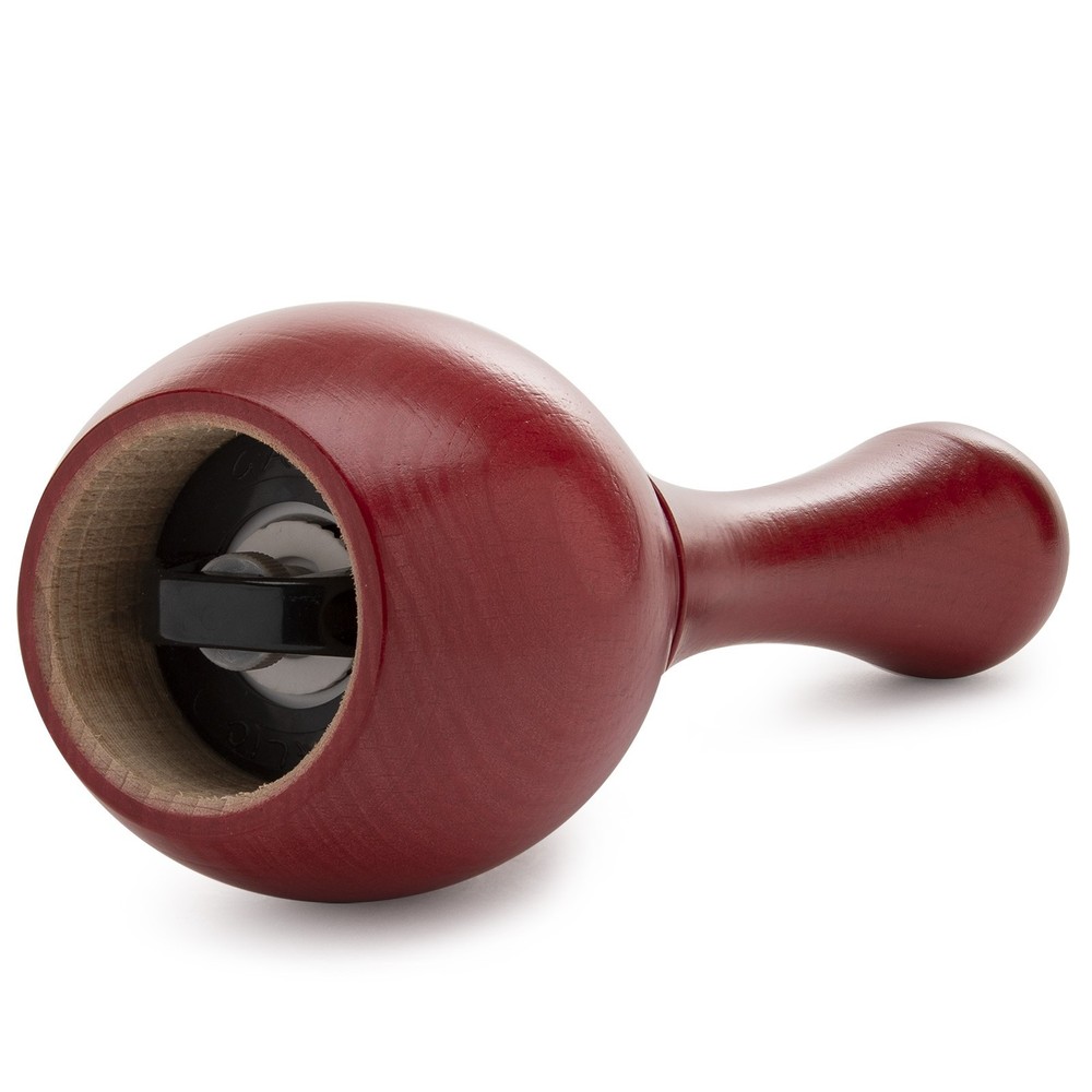 Maracas 9-In Beechwood Spice Mill Red 2-Pack Kitchen Tool