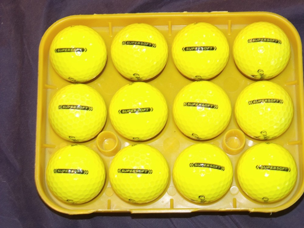 CALLAWAY SUPERSOFT YELLOW GOLF BALLS