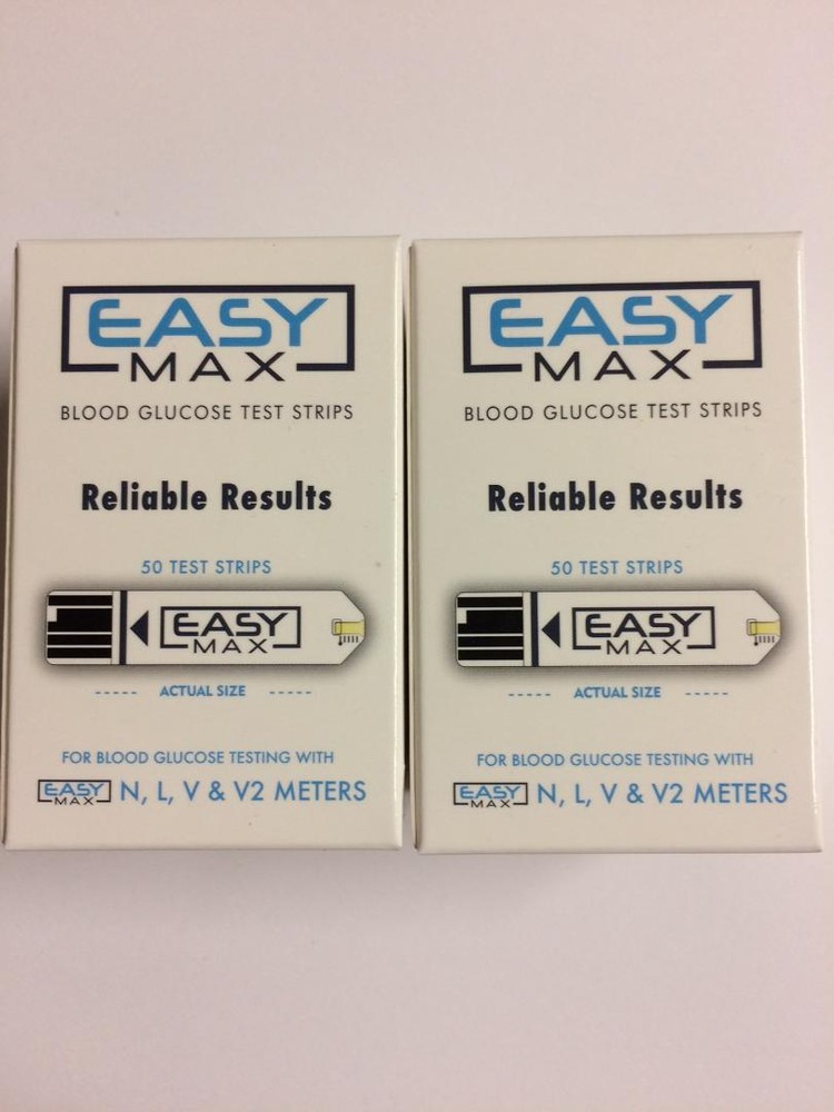 EASYMax Blood Glucose 100 Test Strips  Exp: 06/07/2027