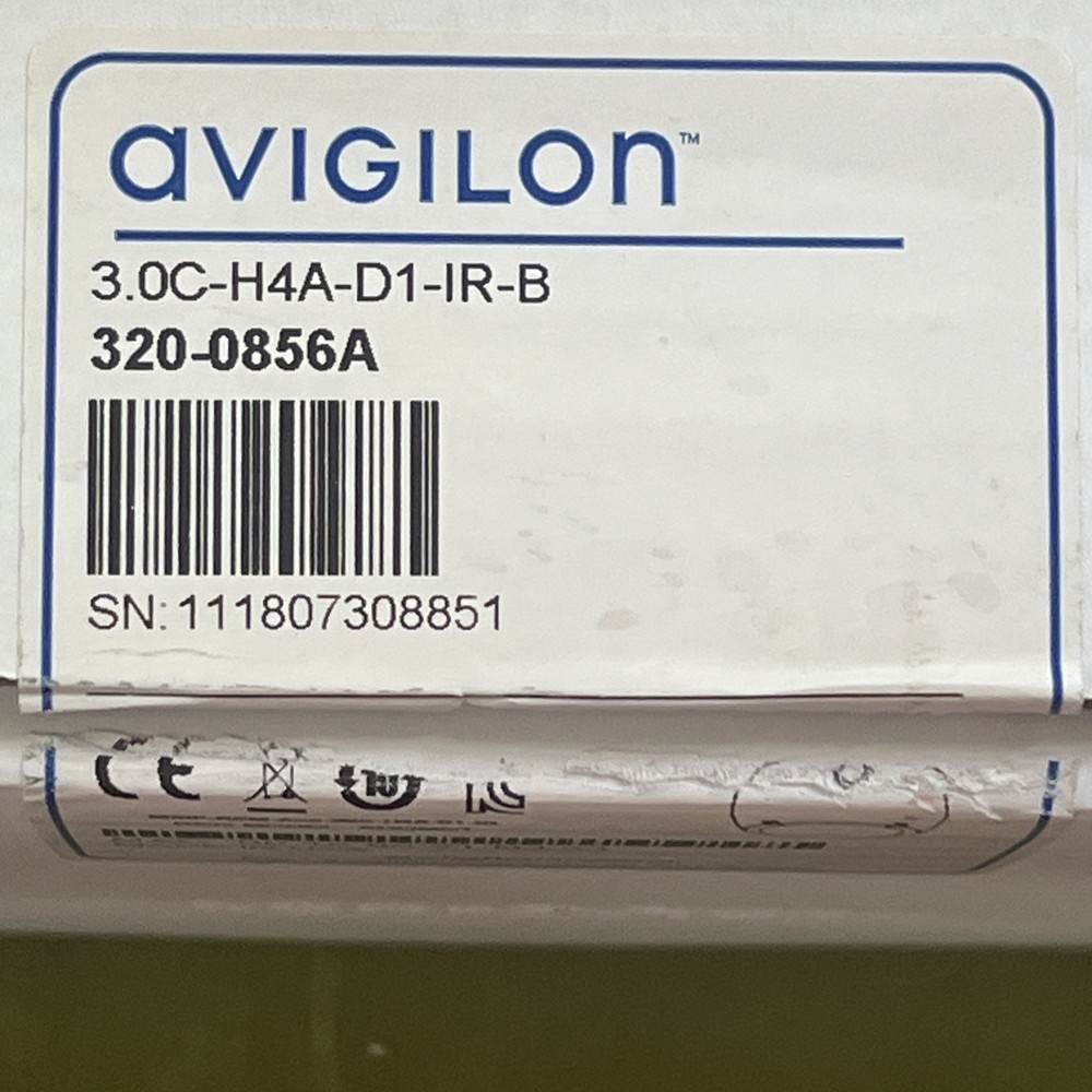 Avigilon 3.0C-H4A-D1-IR-B 3MP IR Dome Camera – Includes Mount