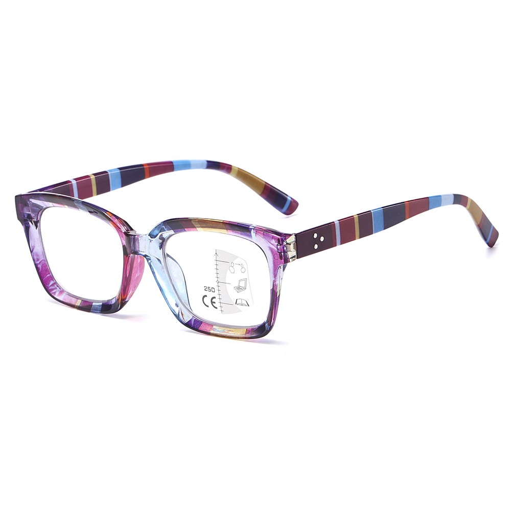 Trendy Bold Frame Multifocal Reading Glasses Computer Readers Multifocus Eyewear