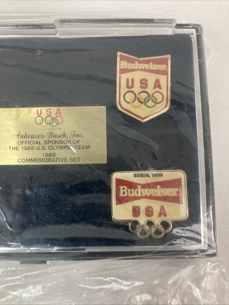 Anheuser-Busch Budweiser 1988 US Olympic Team Commemorative Pin Set