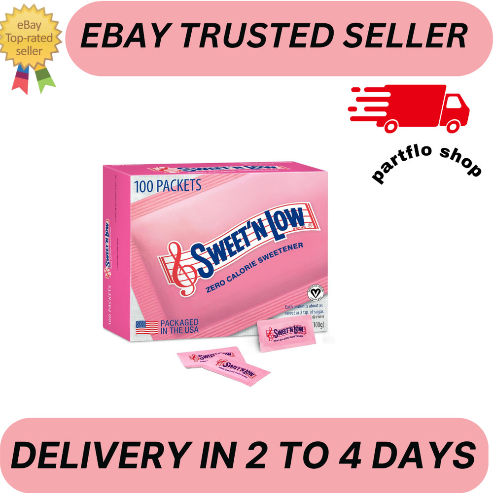 Sweet'N Low Zero Calorie Sweetener Packets, 100 Ct,