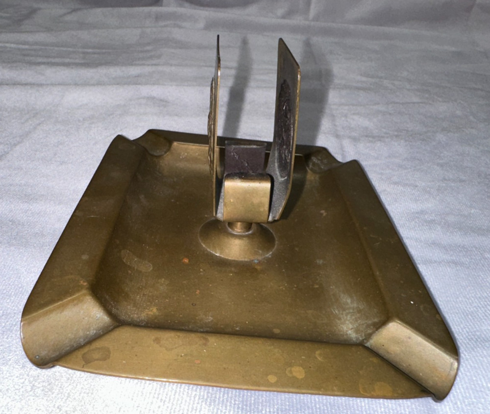 Bastian Bros. Solid Bronze USE Envelope Co. Match Holder Rochester NY - USED