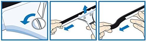 Unger Professional Cut-to-Size Replacement Rubber Squeegee Blade, 18"