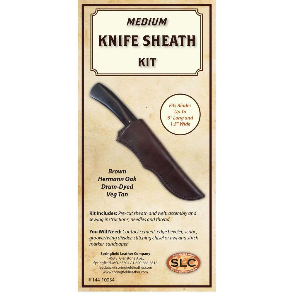 Hermann Oak Knife Sheath Kit from SLC with Instructions Included